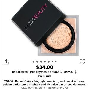 Huda Beauty Pound Cake Setting powder